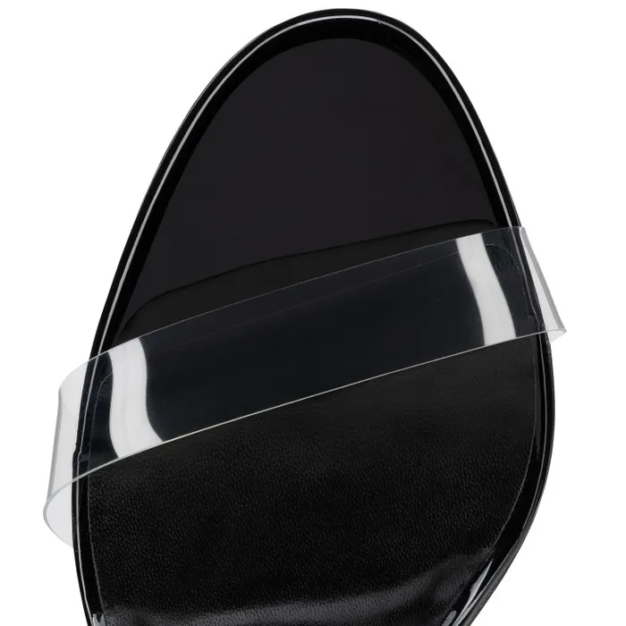 Women Just Nothing 85 Mm Mules 8211 Patent Leather And TPU 8211 Black Christian Louboutin Sandals and Slides