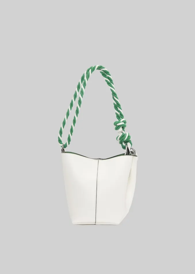 Women Jw Anderson Small Jwa Corner Bucket 8211 Off White The Frankie Shop