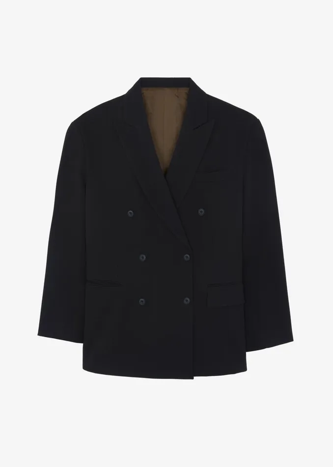 Women Kelsey Double Breasted Blazer 8211 Black The Frankie Shop Outerwear