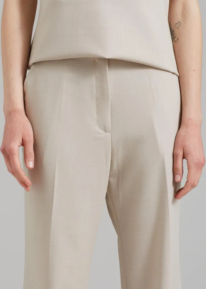 Women Kit Trousers 8211 Beige The Frankie Shop Bottoms