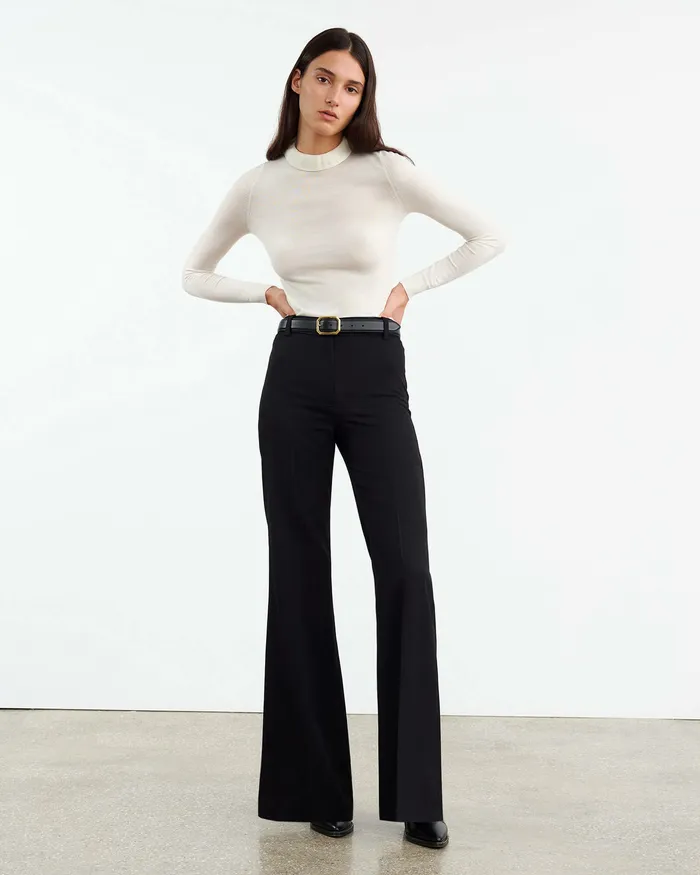 Women Knits and Sweaters Nili Lotan BOBBIE TURTLENECK SWEATER Ivory