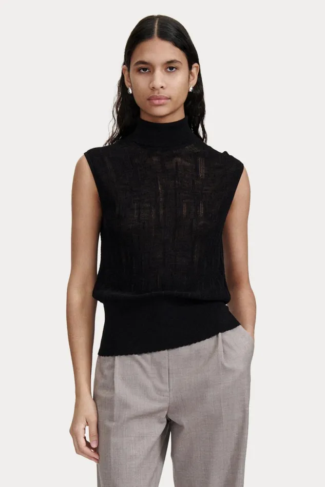 Women Knits Rachel Comey Benson Top Pink Marled Women Knits Rachel Comey Benson Top Pink Marled
