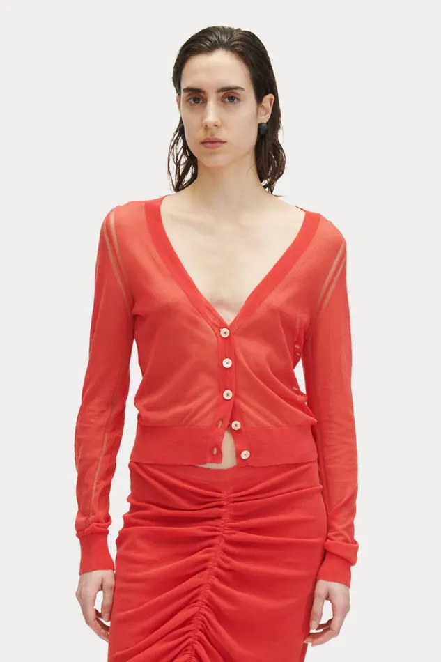 Women Knits Rachel Comey Eyre Cardigan Guava