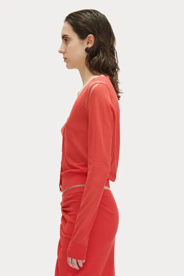 Women Knits Rachel Comey Eyre Cardigan Guava