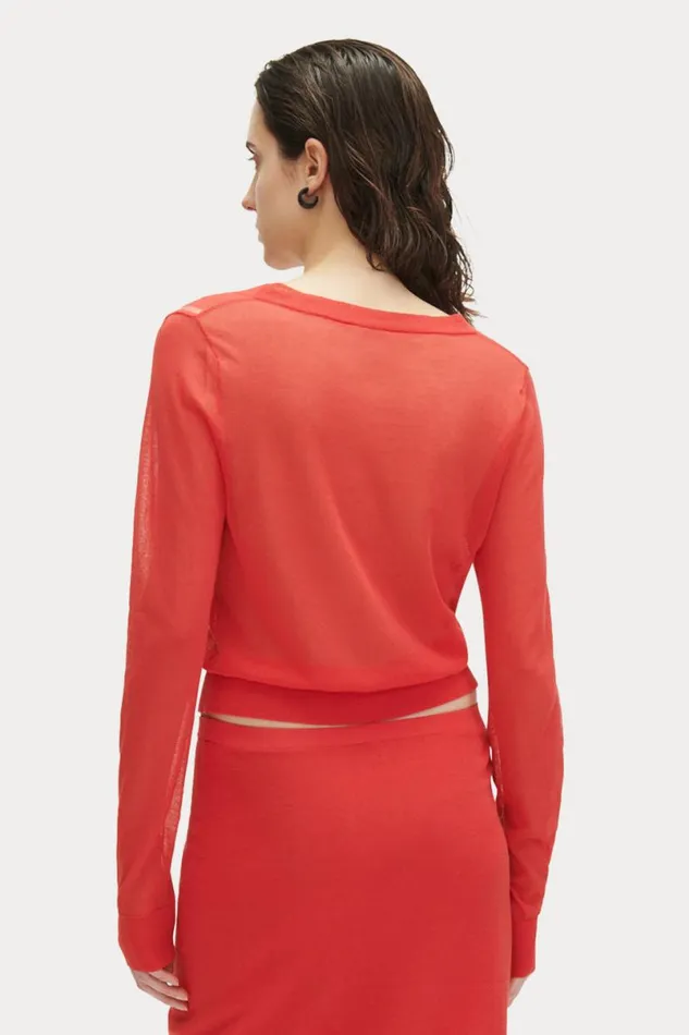 Women Knits Rachel Comey Eyre Cardigan Guava