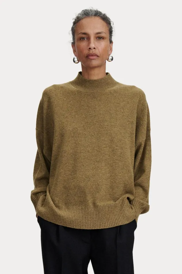 Women Knits Rachel Comey Lehto Turtleneck Olive