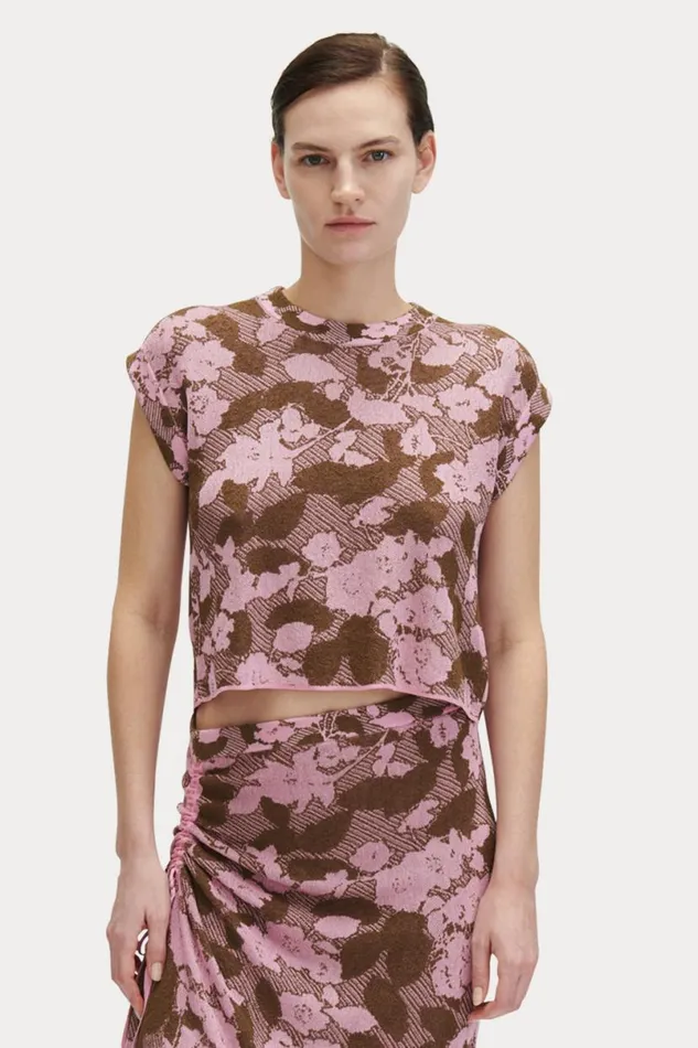 Women Knits Rachel Comey Sirsi Top Pink Multi
