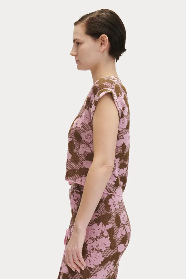 Women Knits Rachel Comey Sirsi Top Pink Multi