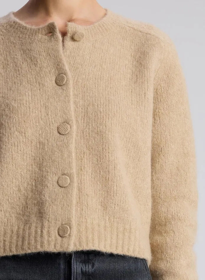 Women Lainie Alpaca Cardigan Dark Taupe ALC Sweaters