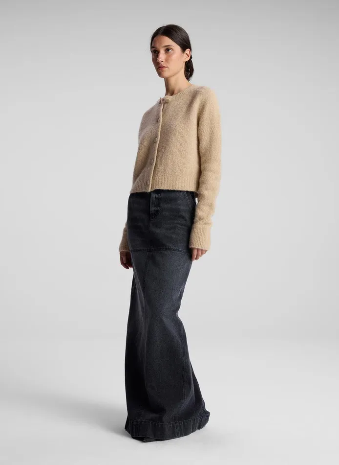 Women Lainie Alpaca Cardigan Dark Taupe ALC Sweaters