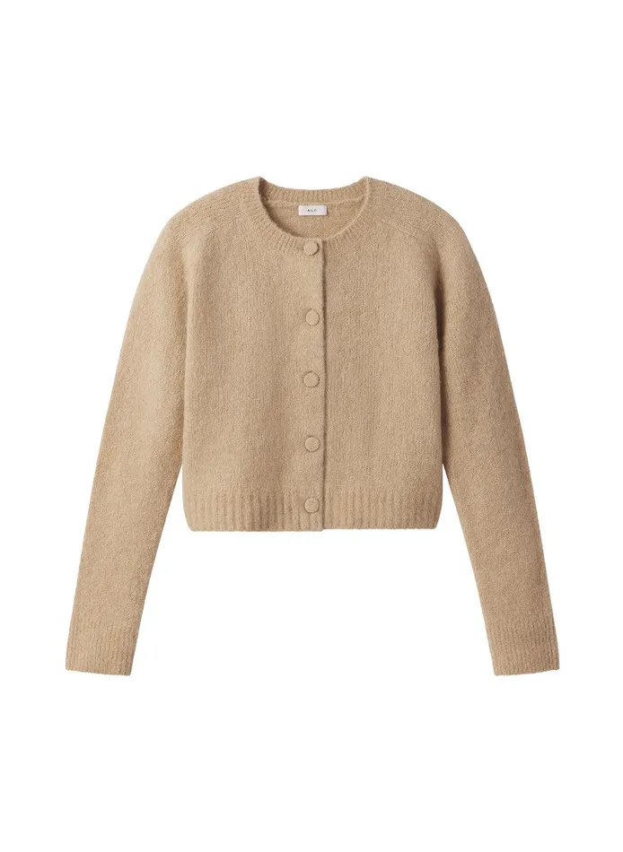 Women Lainie Alpaca Cardigan Dark Taupe ALC Sweaters