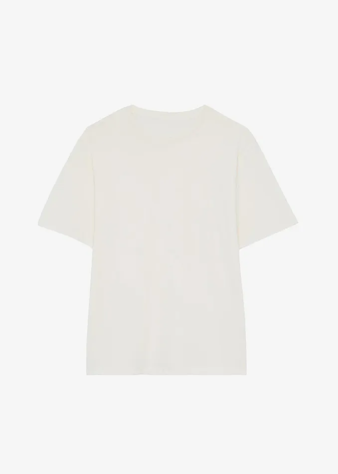 Women Lilou Simple Tee 8211 Beige The Frankie Shop Tops