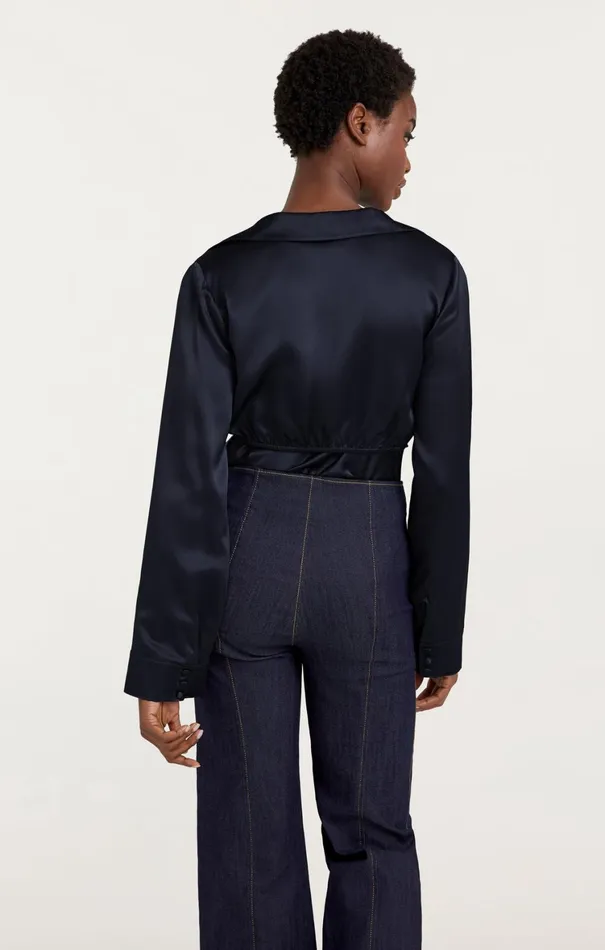 Women Long Sleeve Tops Cinq Sept Ally Top Navy