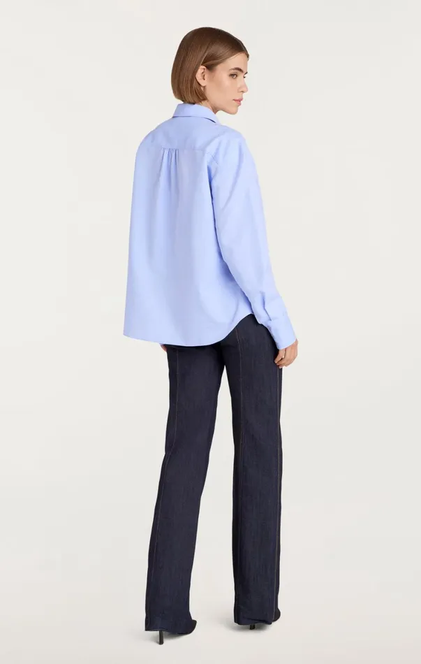Women Long Sleeve Tops Cinq Sept Kadi Top Rain Cloud