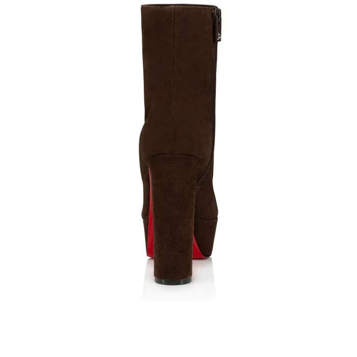 Women Loo Booty 130 Mm Low Boots 8211 Veau Velours 8211 Cosme Christian Louboutin Boots