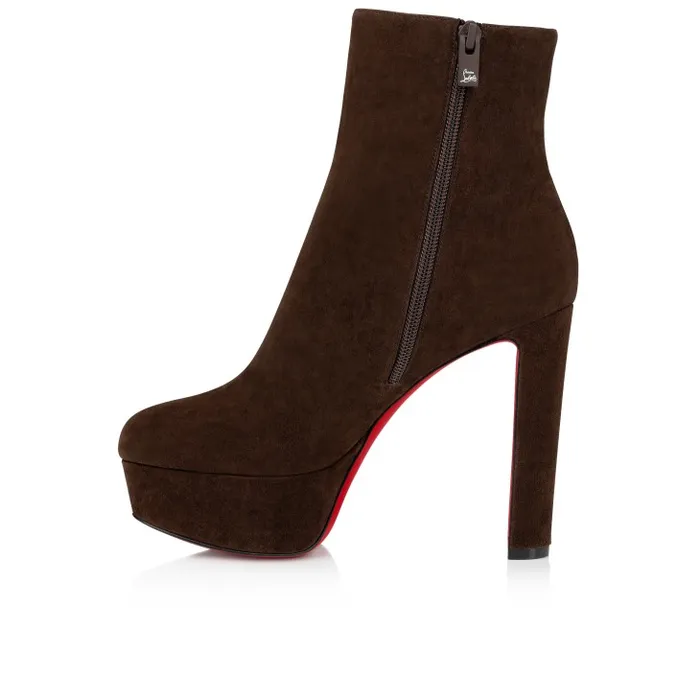 Women Loo Booty 130 Mm Low Boots 8211 Veau Velours 8211 Cosme Christian Louboutin Boots