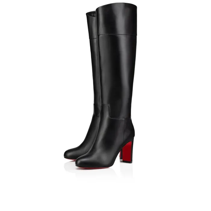 Women Loo Botta 85 Mm Boots 8211 Calf Leather 8211 Black Christian Louboutin Boots