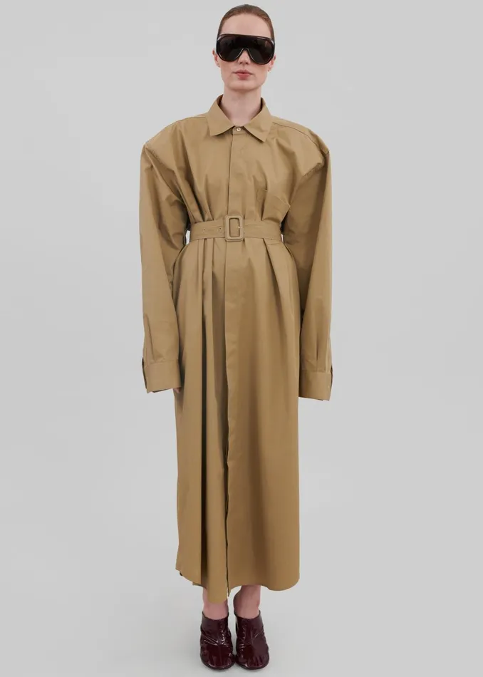 Women Louisa Trench Dress 8211 Camel The Frankie Shop Outerwear