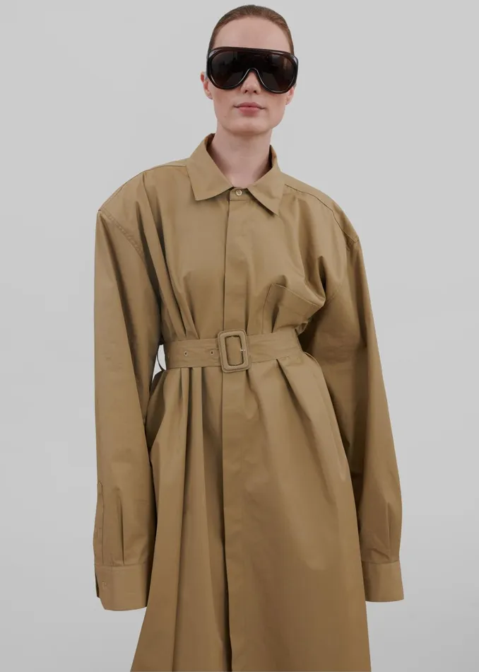 Women Louisa Trench Dress 8211 Camel The Frankie Shop Outerwear