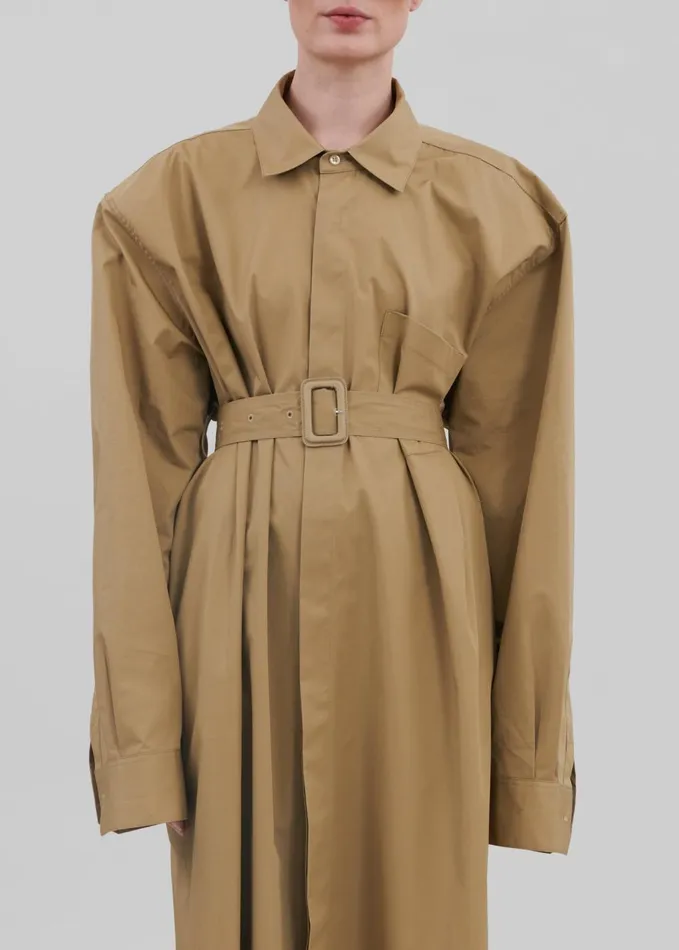 Women Louisa Trench Dress 8211 Camel The Frankie Shop Outerwear