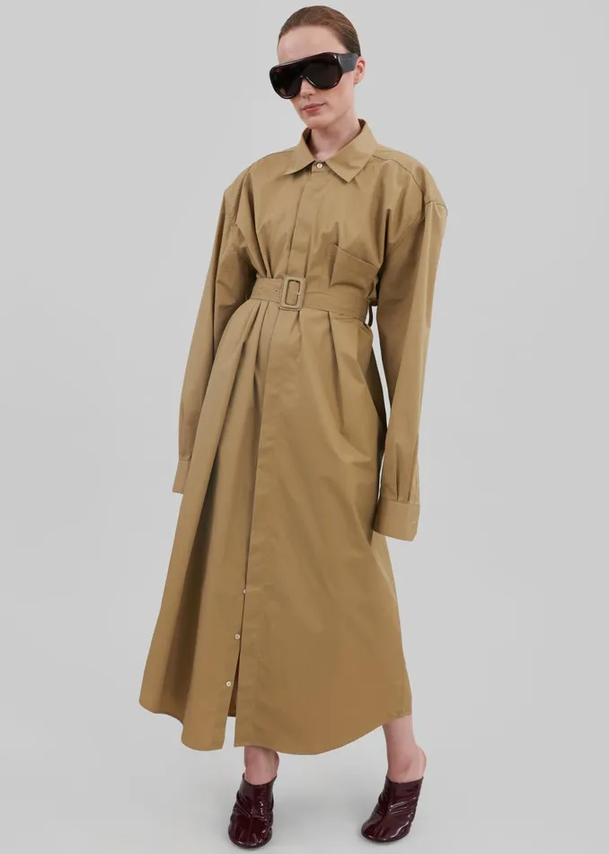 Women Louisa Trench Dress 8211 Camel The Frankie Shop Outerwear