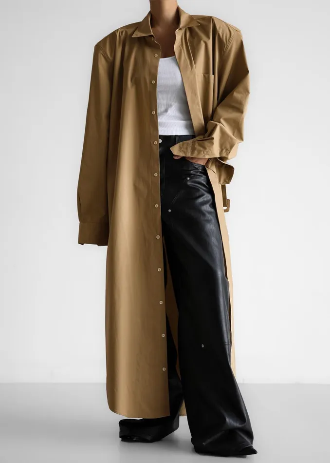 Women Louisa Trench Dress 8211 Camel The Frankie Shop Outerwear
