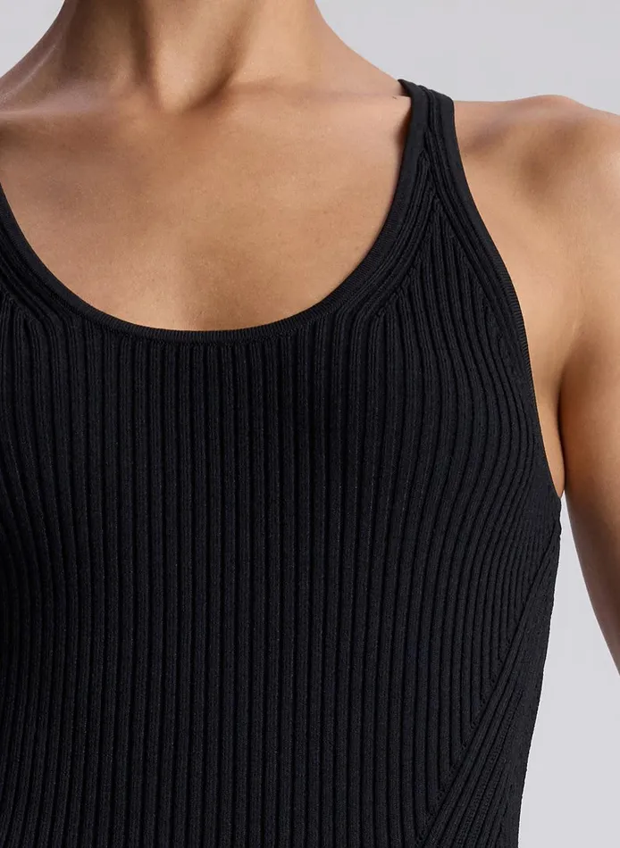 Women Lucy Ribbed Bodysuit Black ALC Tops