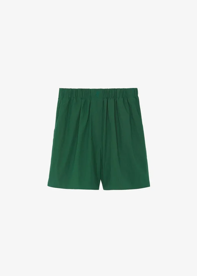 Women Lui Organic Cotton Boxer Short 8211 Hunter Green The Frankie Shop Bottoms
