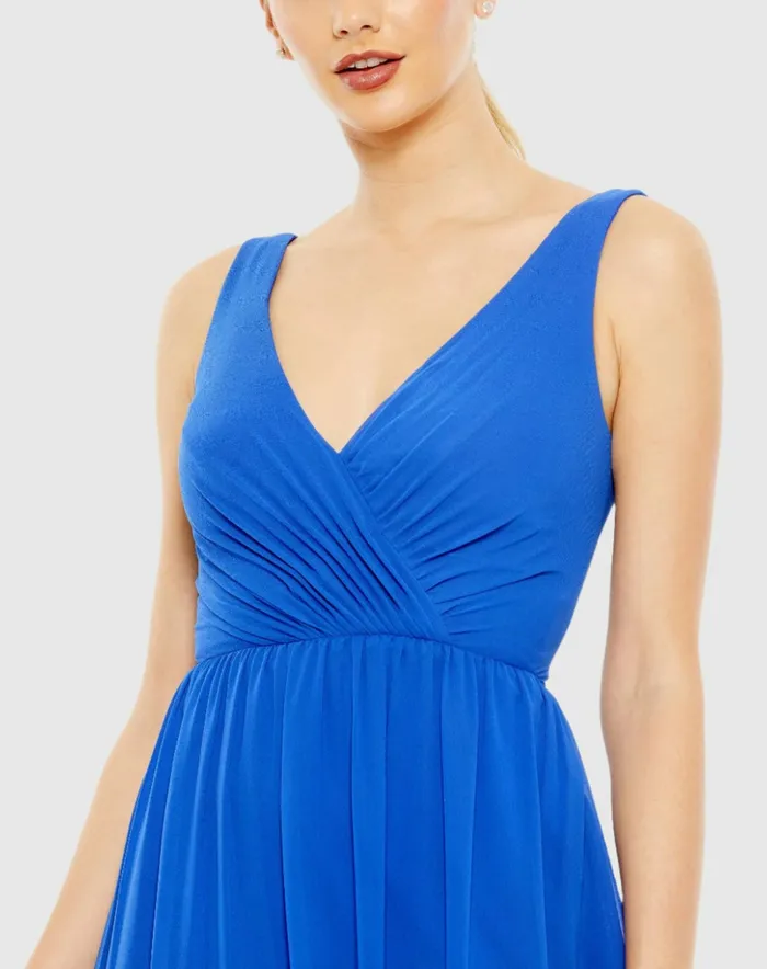 Women Mac Duggal Tiered Ruffle Fit and Flare Mini Dress Royal Blue Daytime Dresses Women Mac Duggal Tiered Ruffle Fit and Flare Mini Dress Royal Blue Daytime Dresses