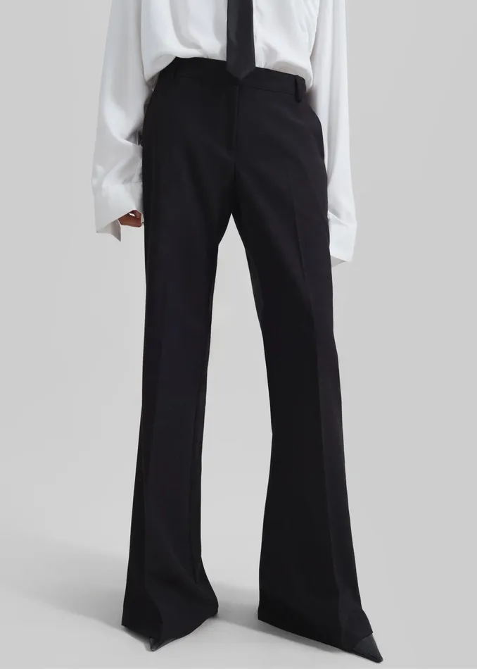 Women Maisie Bootcut Pants 8211 Black The Frankie Shop Bottoms