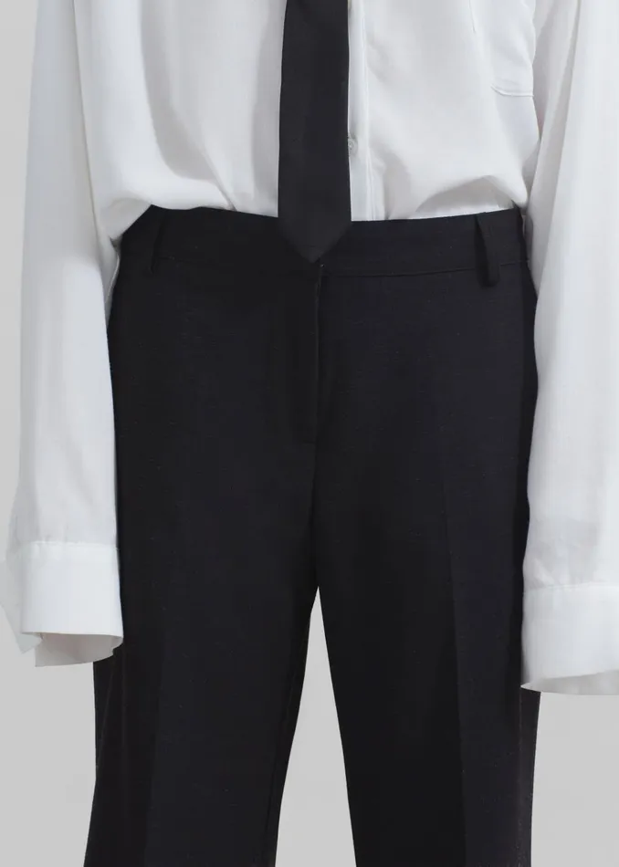 Women Maisie Bootcut Pants 8211 Black The Frankie Shop Bottoms