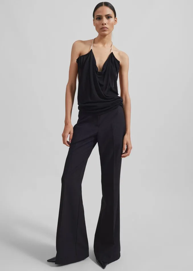 Women Maisie Bootcut Pants 8211 Black The Frankie Shop Bottoms