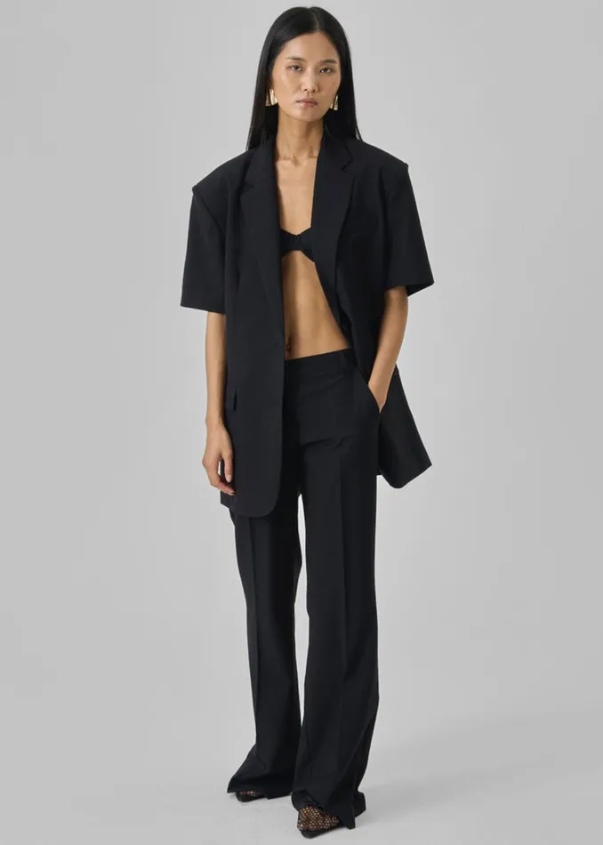 Women Maisie Bootcut Pants 8211 Black The Frankie Shop Bottoms