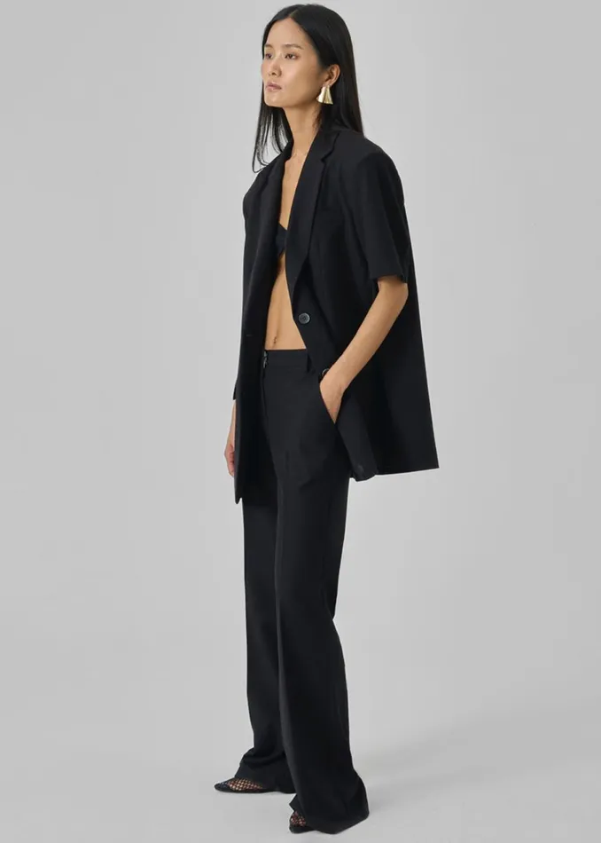 Women Maisie Bootcut Pants 8211 Black The Frankie Shop Bottoms