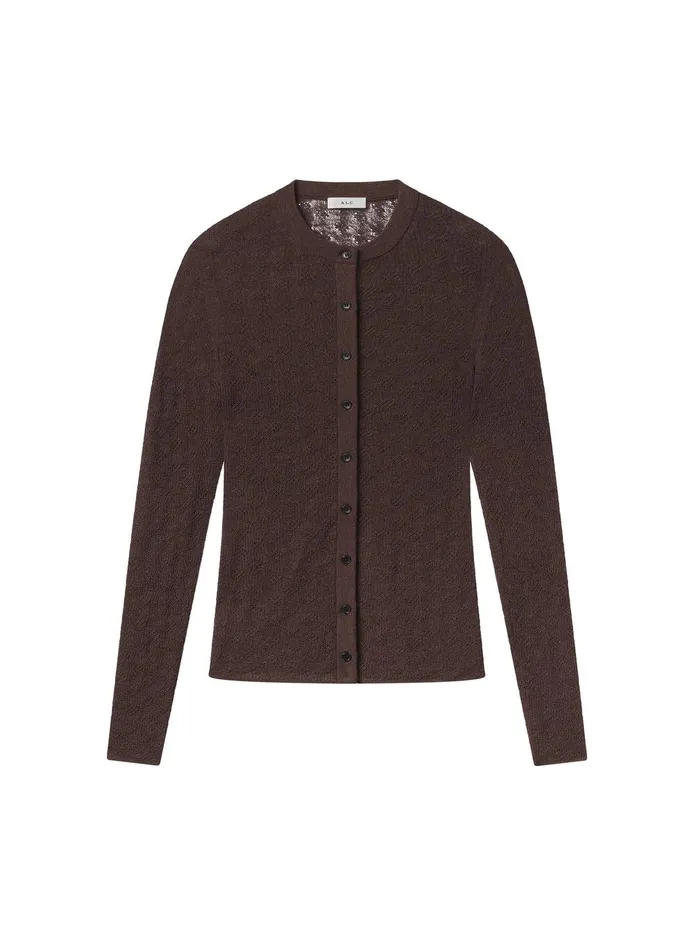 Women Marley Alpaca Cardigan Brown ALC Sweaters