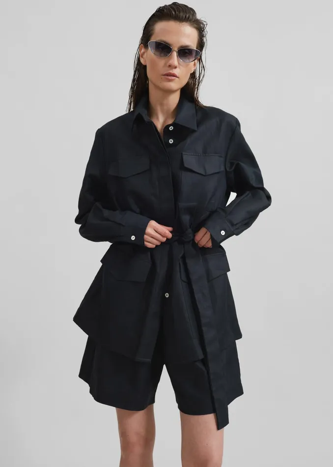 Women Matin Forio Jacket 8211 Black The Frankie Shop Outerwear