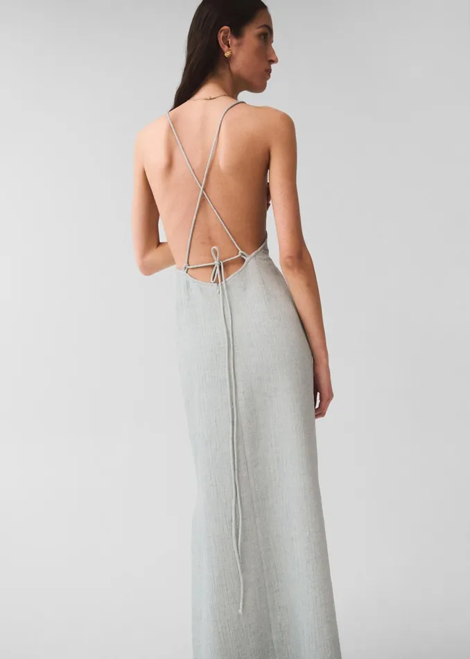 Women Matin Lucca Backless Dress 8211 Pale Blue The Frankie Shop Dresses