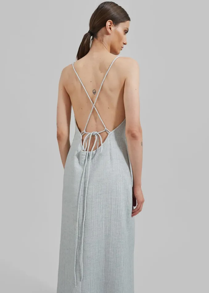 Women Matin Lucca Backless Dress 8211 Pale Blue The Frankie Shop Dresses