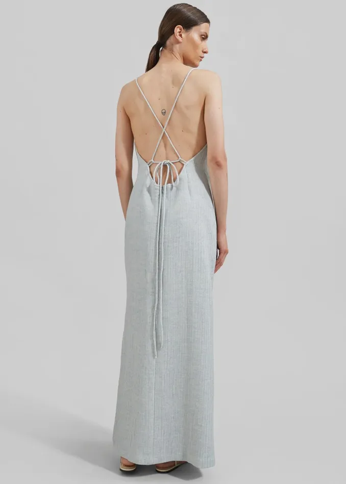 Women Matin Lucca Backless Dress 8211 Pale Blue The Frankie Shop Dresses