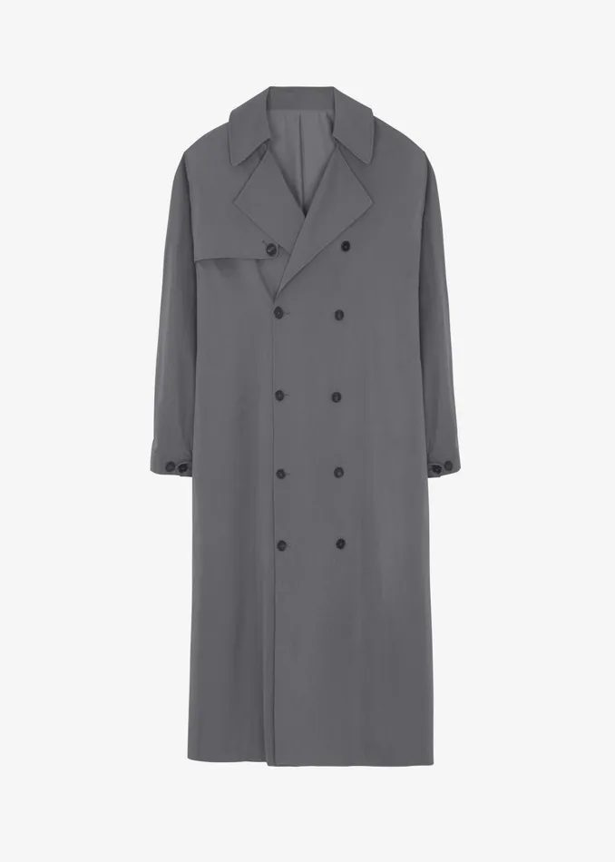 Women Mavis Oversized Trench 8211 Grey The Frankie Shop Outerwear