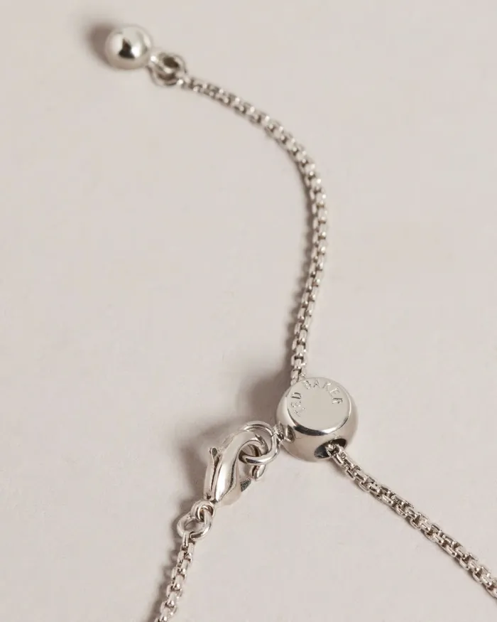 Women MELLRI 8211 Crystal Slider Necklace Silver Colour Ted Baker Jewellery Women MELLRI 8211 Crystal Slider Necklace Silver Colour Ted Baker Jewellery