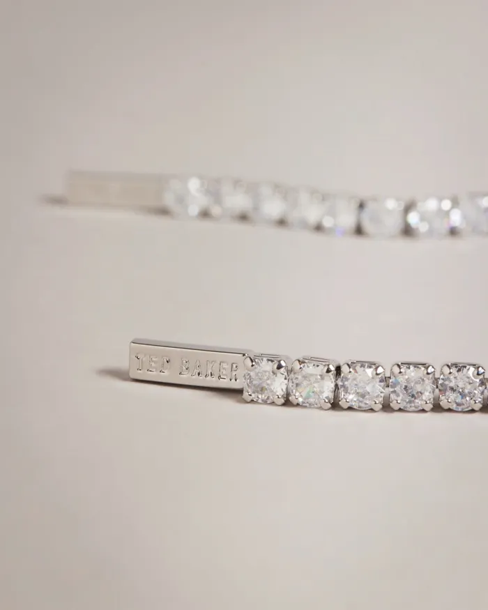 Women MELLSIE 8211 Icon Crystal Drop Earrings Silver Colour Ted Baker Jewellery Women MELLSIE 8211 Icon Crystal Drop Earrings Silver Colour Ted Baker Jewellery