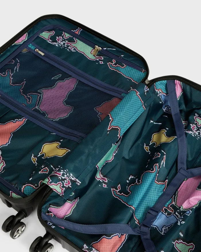 WomenMen AIRPRT 8211 Flying Colours Medium Trolley Suitcase Black Ted Baker Suitcases and Travel Bags