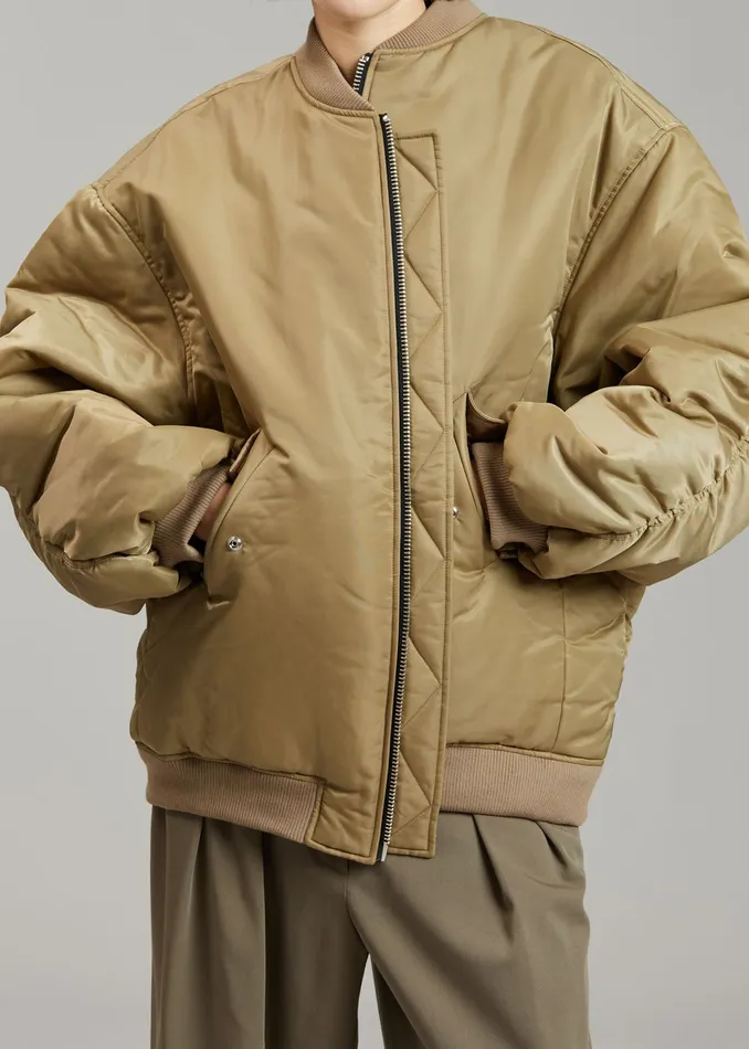 WomenMen Astra Bomber Jacket 8211 Olive The Frankie Shop Outerwear