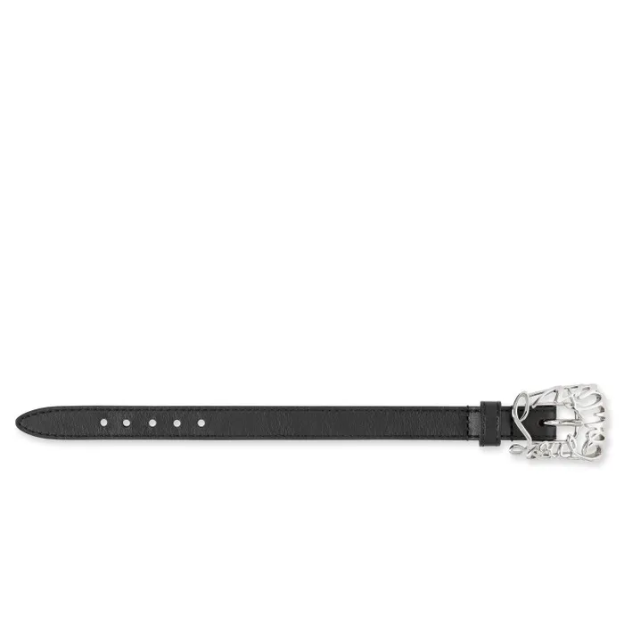 WomenMen Giddy Bracelet 8211 Calf Leather 8211 Black Christian Louboutin Bracelets
