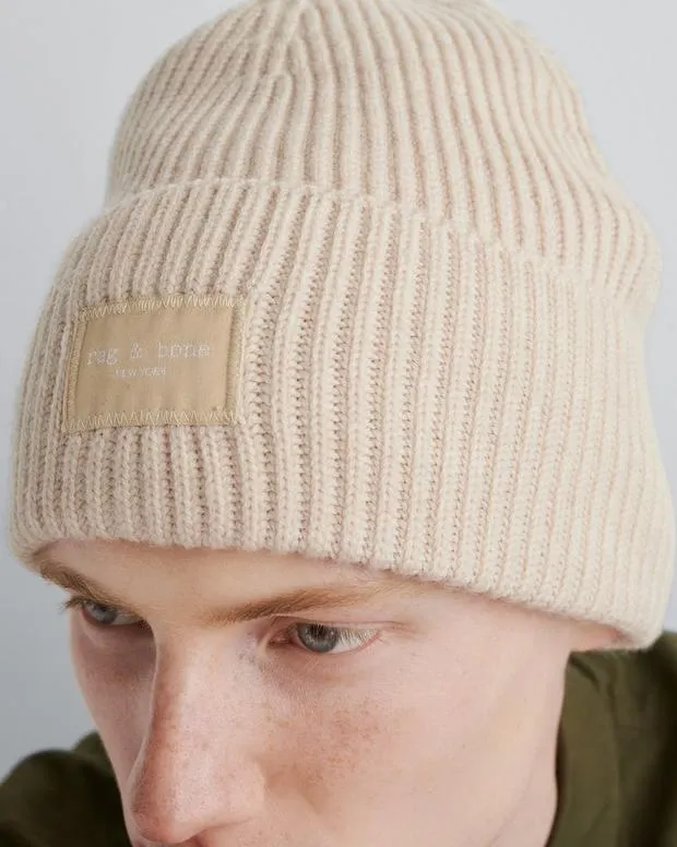 WomenMen Hats and Gloves Rag and Bone Blake Beanie Ivory