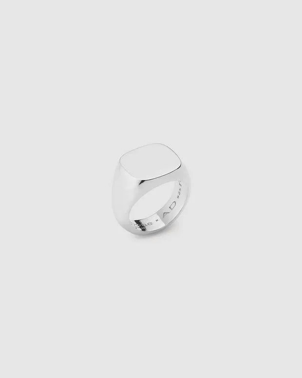 WomenMen Jewelry Rag and Bone The Square Signet Ring Sterling Silver