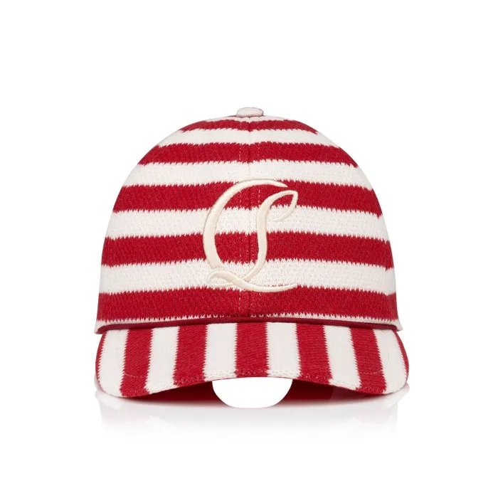 WomenMen Mooncrest Baseball Hat 8211 Malha Printed Fabric 8211 Loubi Christian Louboutin Hats