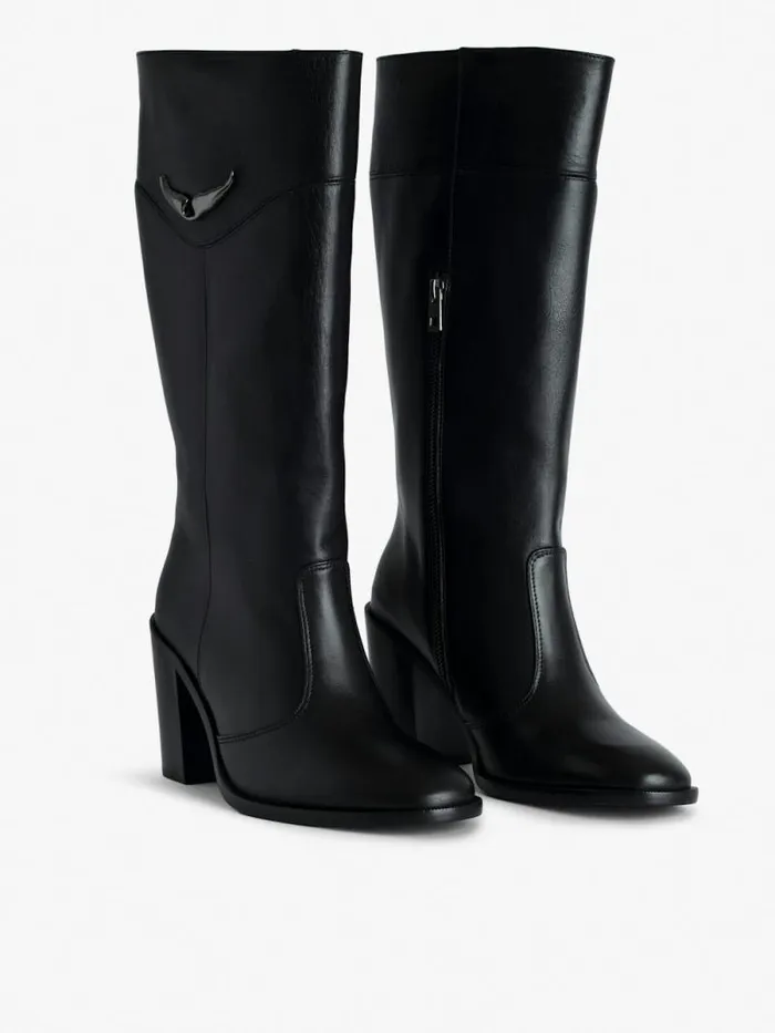 WomenMen Zadig and Voltaire Boots Preiser Tall Boots Black