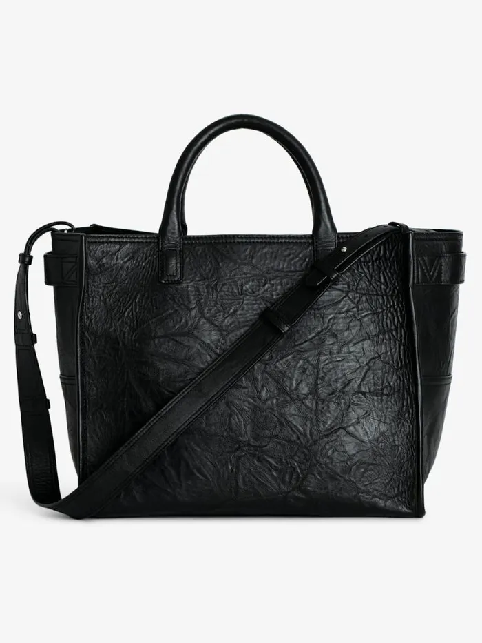 WomenMen Zadig and Voltaire Handbags Angel Tote Bag Black